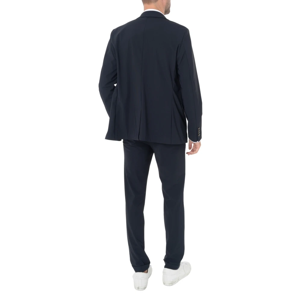 RRD Blauwe Surflex Stof Klassieke Blazer Blue Heren