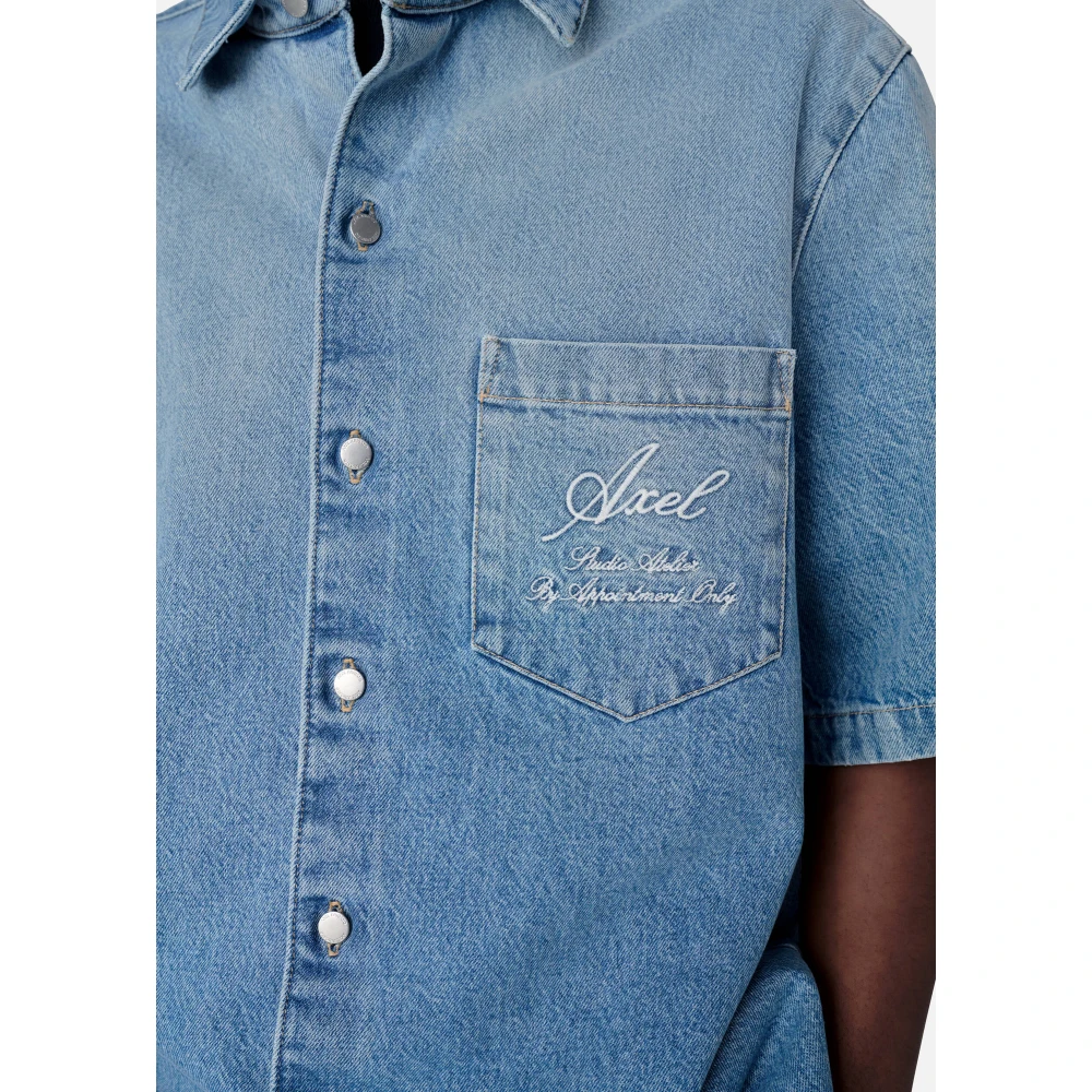 Axel Arigato Shore Deni Shirt Blue Heren
