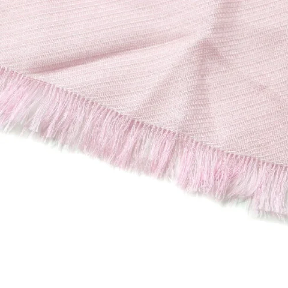 Salvatore Ferragamo Pre-owned Wool scarves Pink Dames
