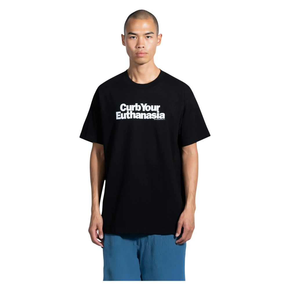 Pleasures Zwart Regular Tee Black Heren