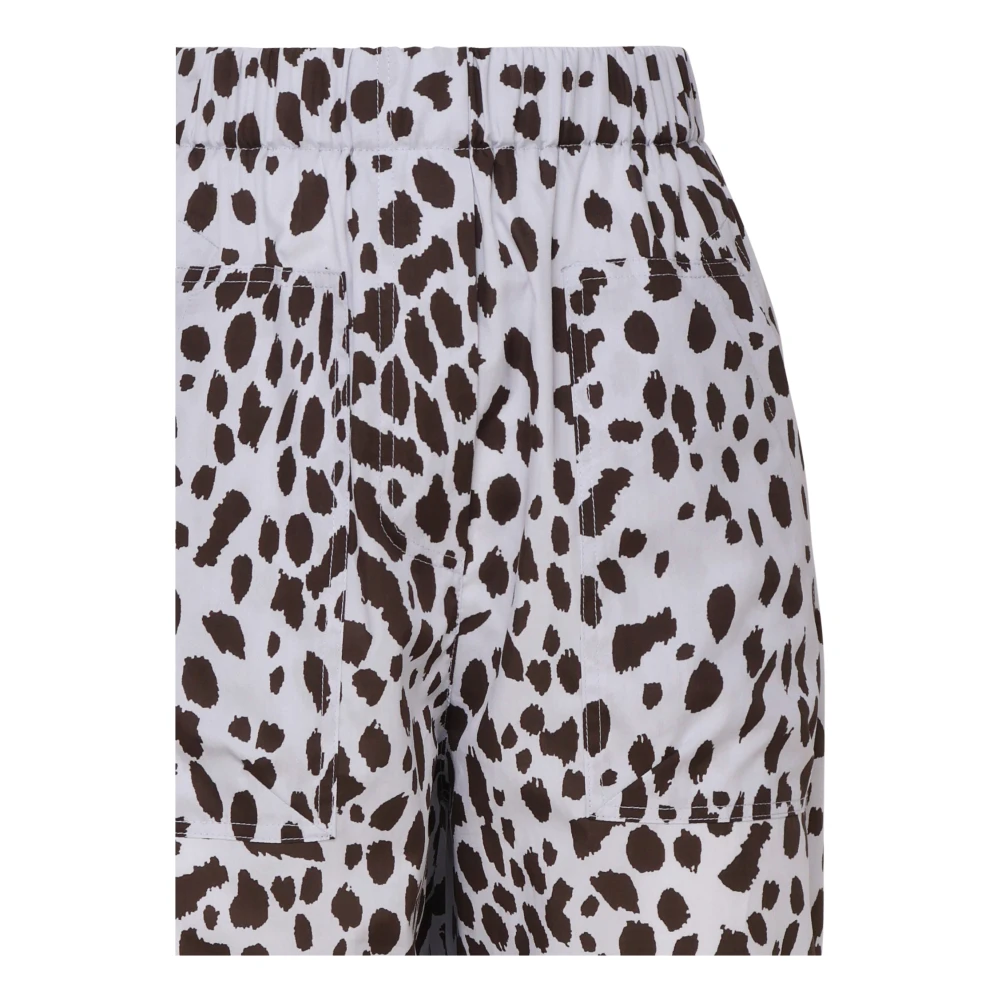 Ottod'Ame Vloeibare katoenen broek in Oester Multicolor Dames