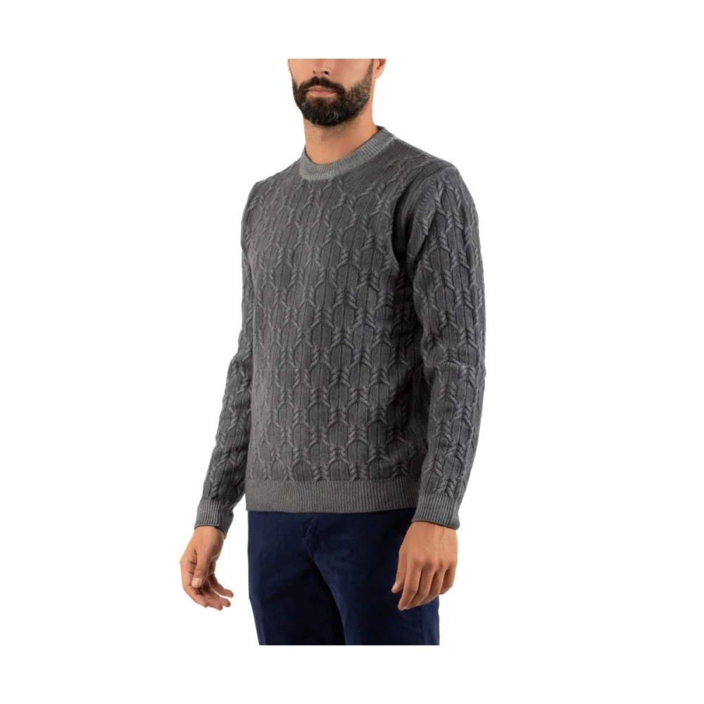 Daniele Fiesoli Heren Gebreide Trui Gray Heren
