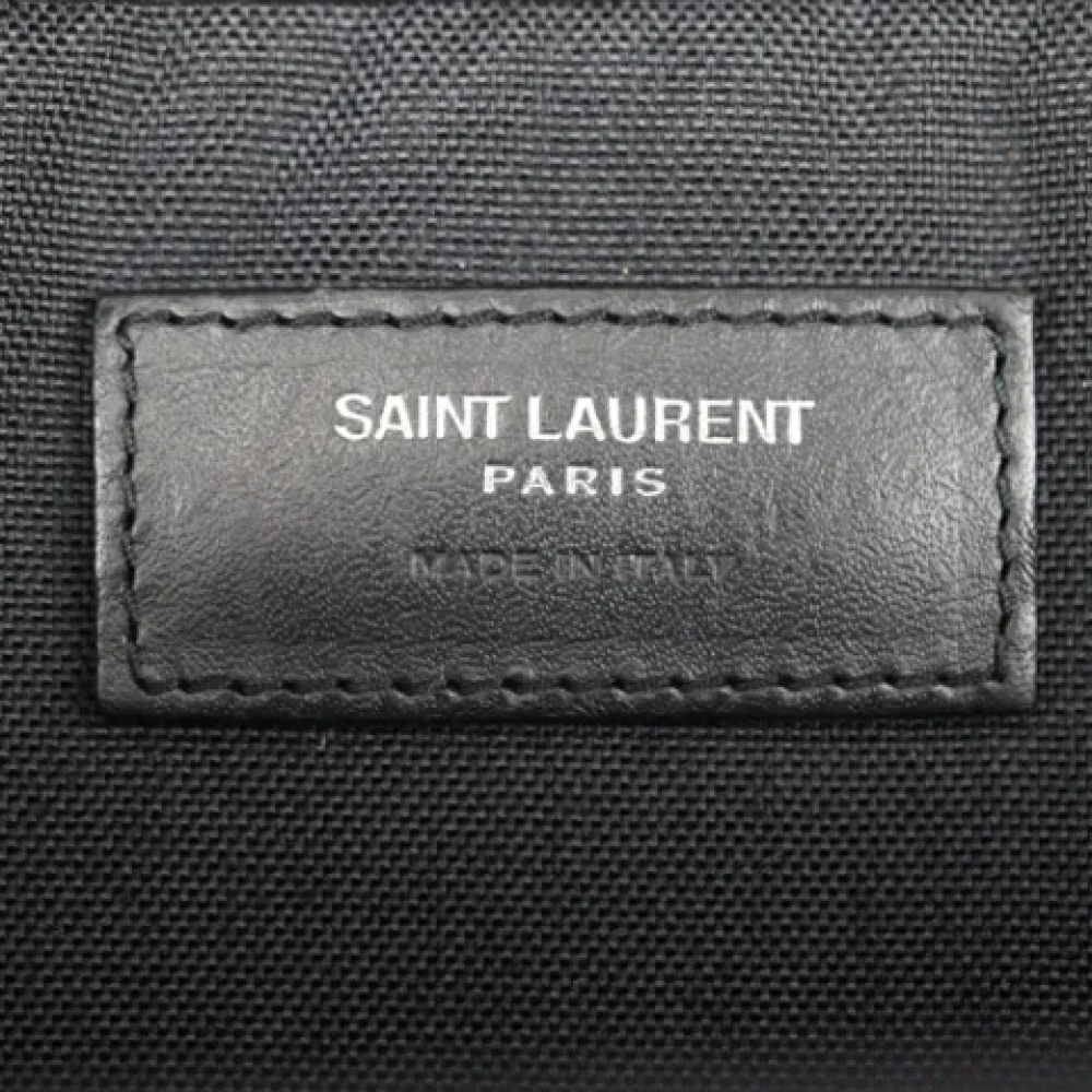 Yves Saint Laurent Vintage Pre-owned Canvas shoulder-bags Black Dames
