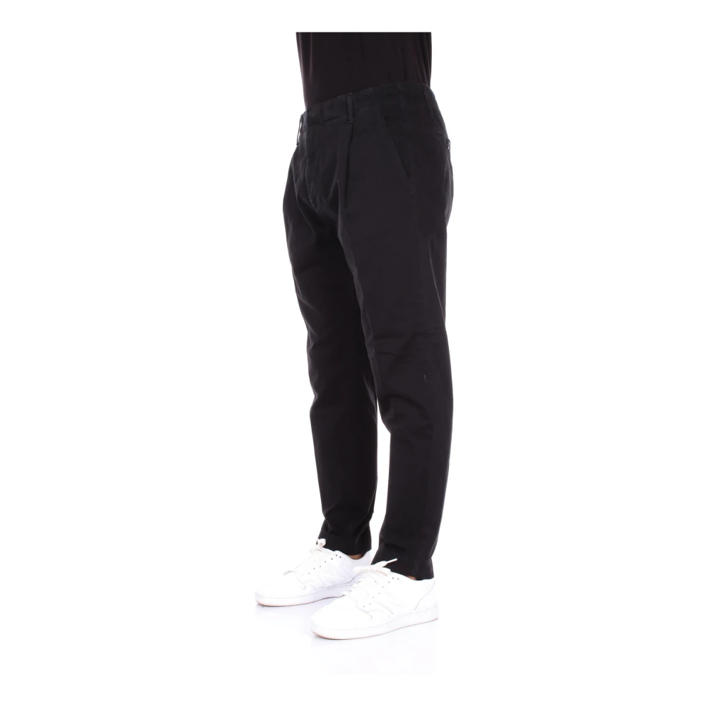 Dondup Zwarte Broek met Achterlogo Black Heren