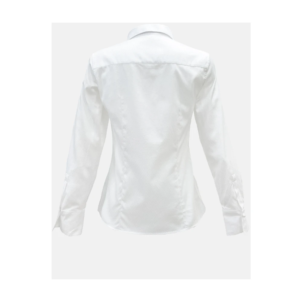 Carolina Herrera Klassieke getailleerde Jacquard Poplin shirt White Dames