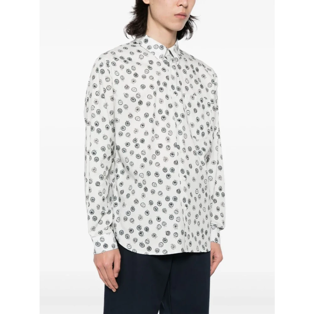 Maison Kitsuné City Coins Poplin Overhemd Multicolor Heren