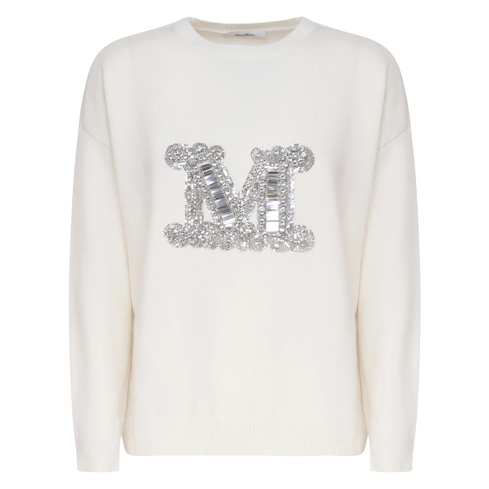 Max Mara Witte Trui Vicolo Maglia White Dames