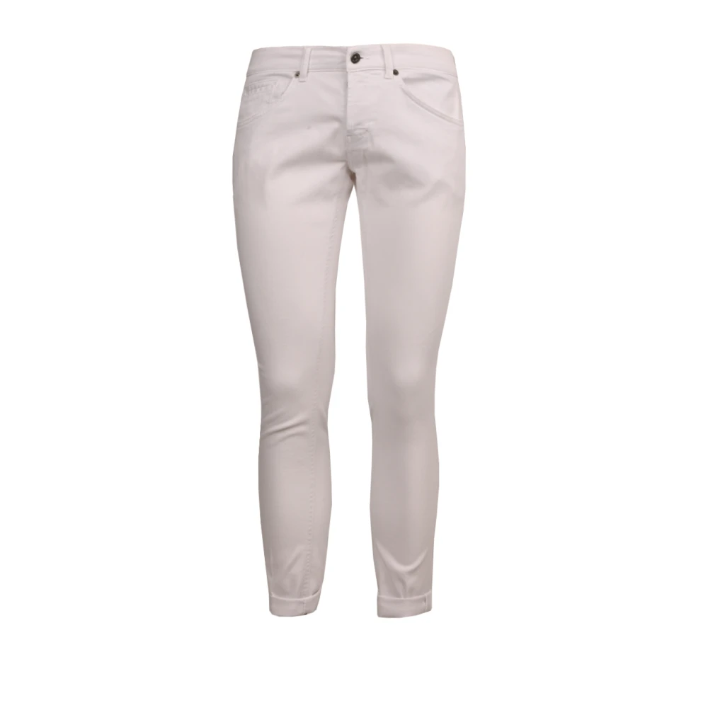 Dondup Witte Skinny Katoenen Jeans White Heren