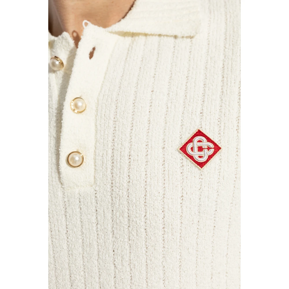 Casablanca Geribde polo Beige Heren