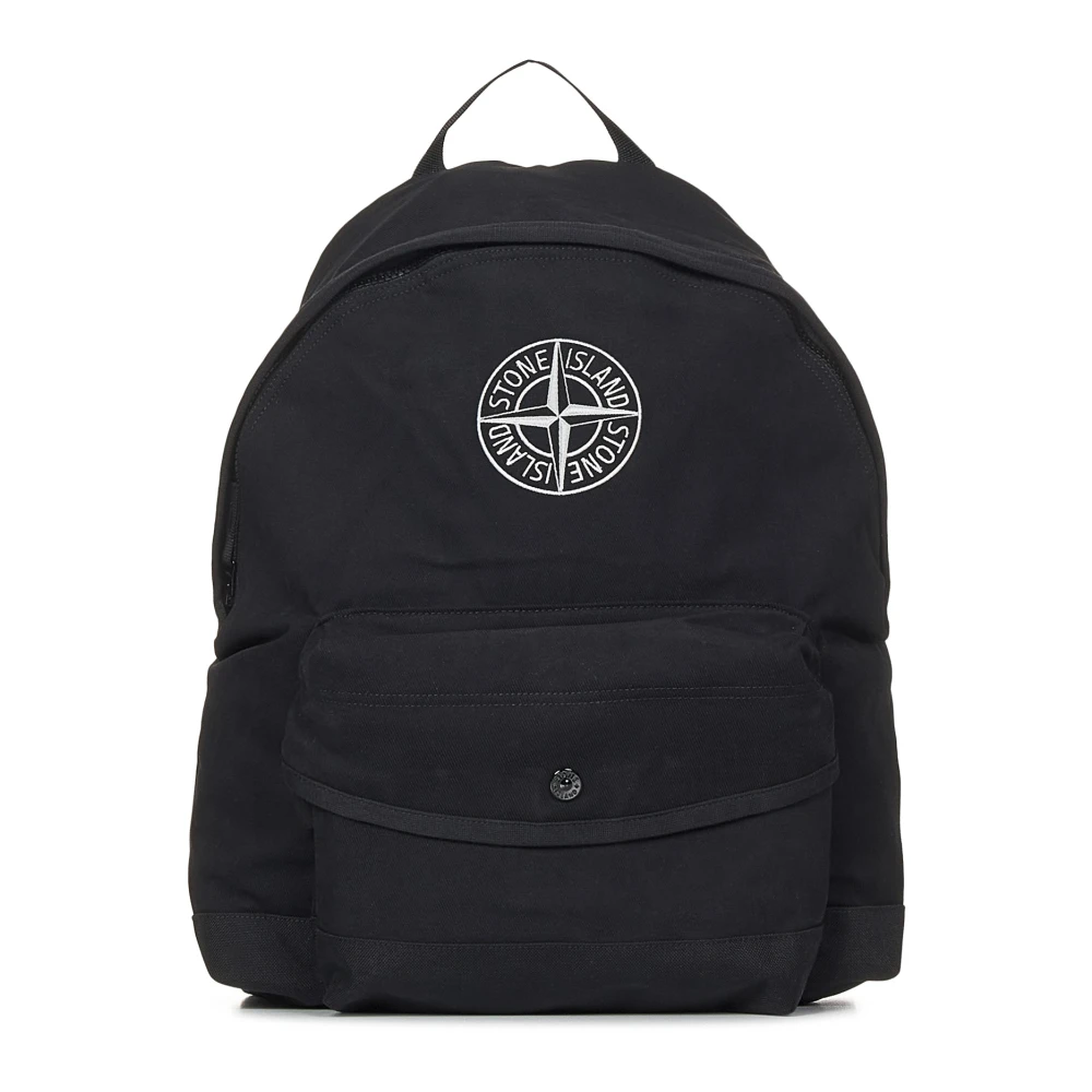 Stone Island Svart Bucket Bag & Ryggsäck Black, Herr