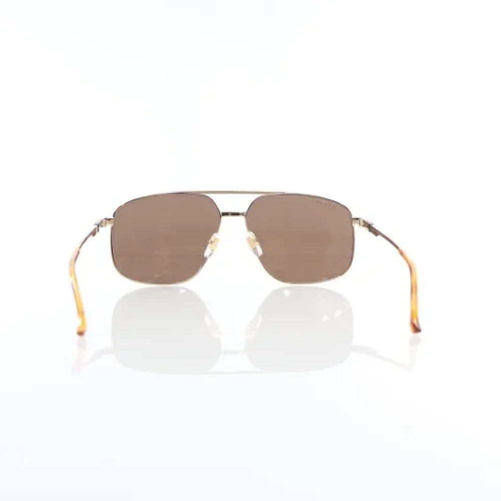 Gucci Vintage Pre-owned Metal sunglasses Yellow Dames