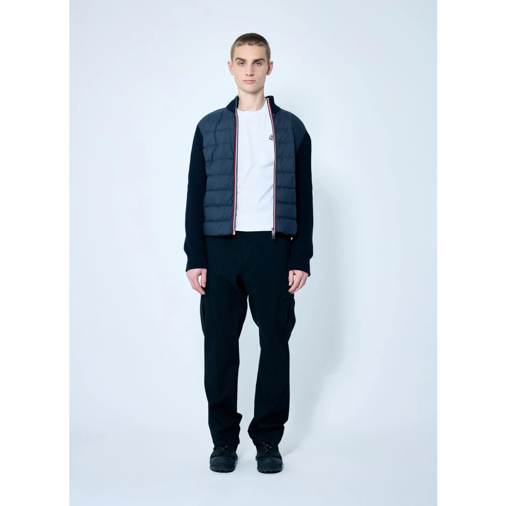 Moncler Set van drie logo patch T-shirts White Heren