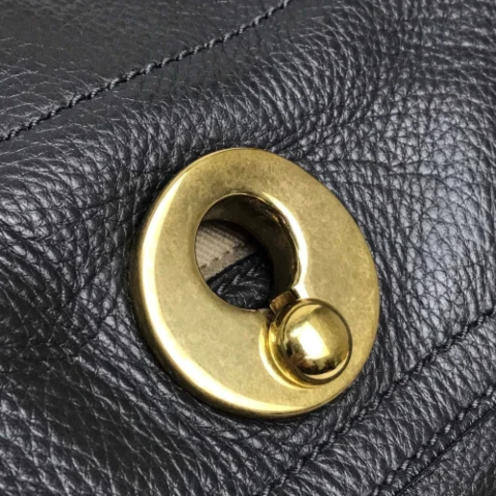 Yves Saint Laurent Vintage Pre-owned Cotton handbags Black Dames