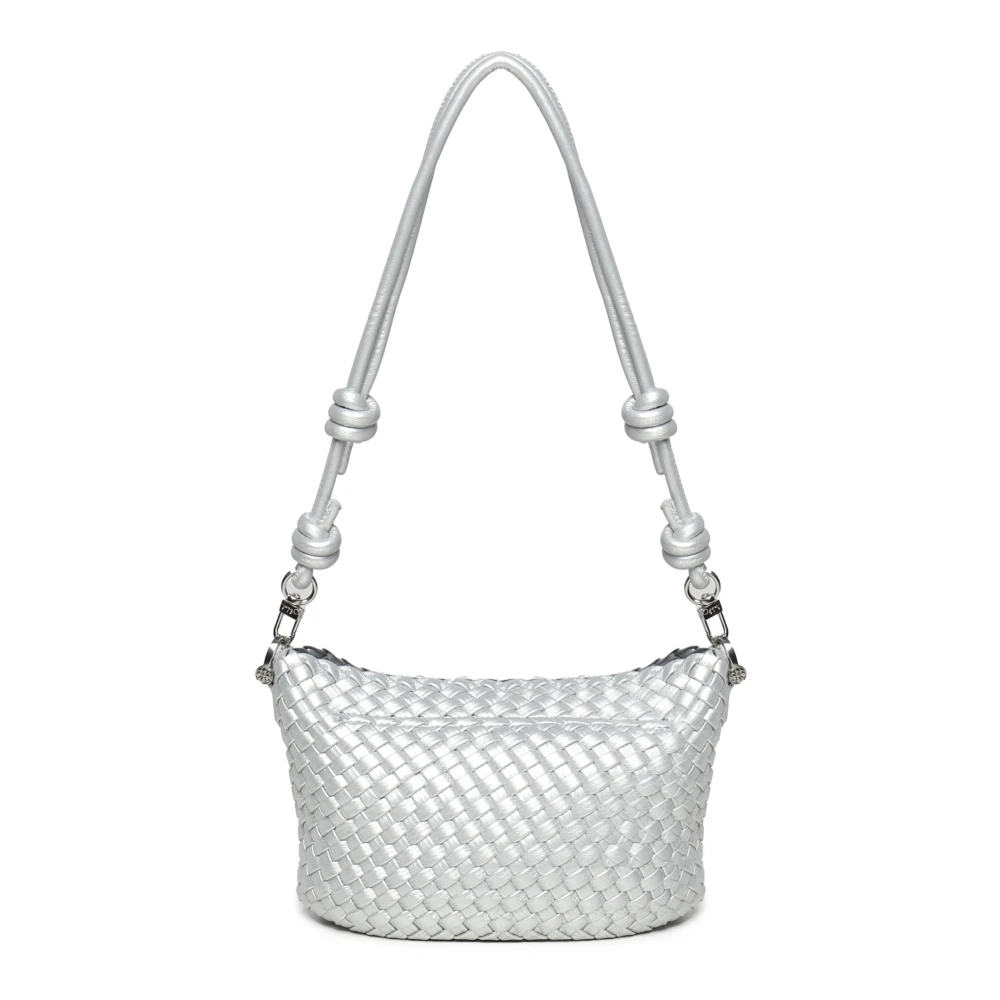 V73 Zilveren Schoudertas met Hanger Gray Dames