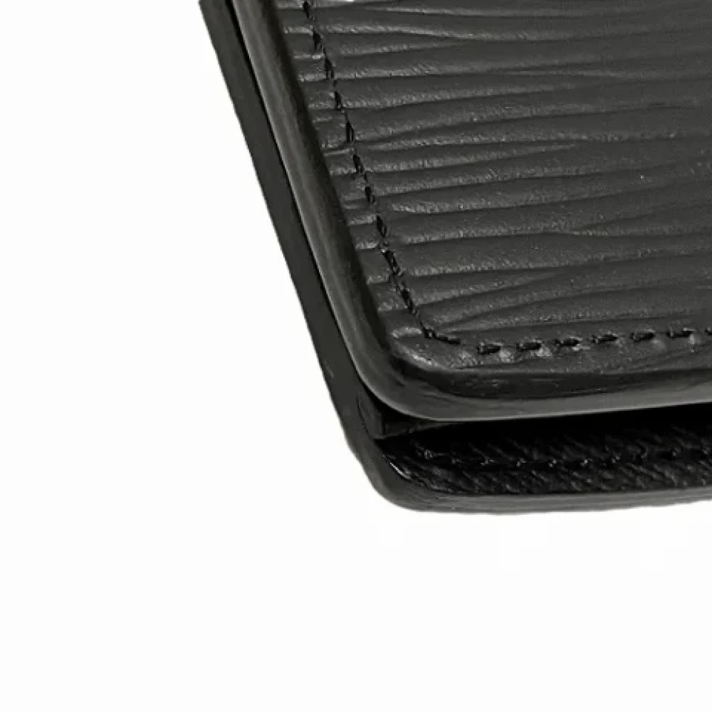 Louis Vuitton Vintage Pre-owned Leather wallets Black Heren
