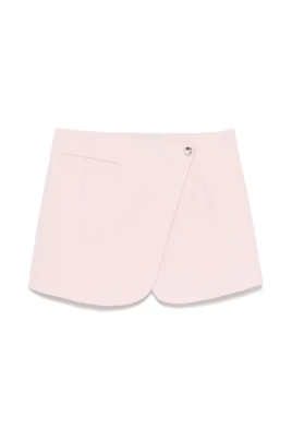 Overlapping Panel Short Skirt