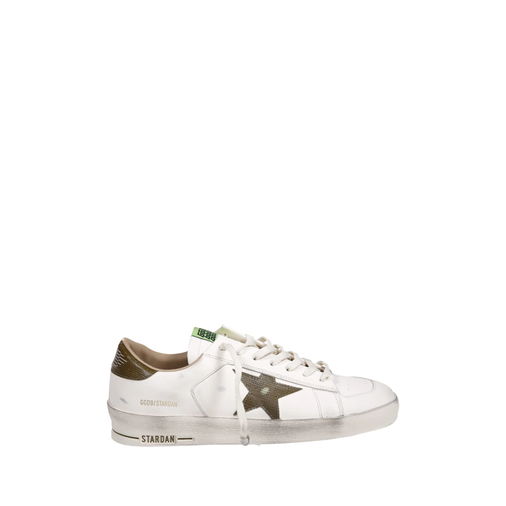 Golden Goose Leren Tejus Bedrukte Ster Hak Sneakers Heren Schoenen Wit