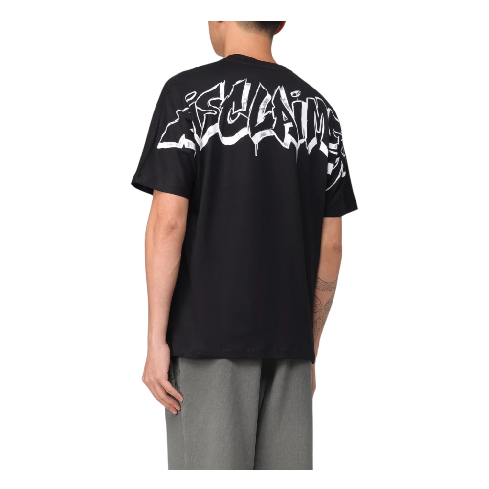 Disclaimer Katoenen Heren T-shirt Black Heren