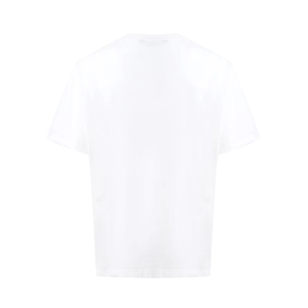 Dolce & Gabbana Wit Katoenen T-Shirt White Heren