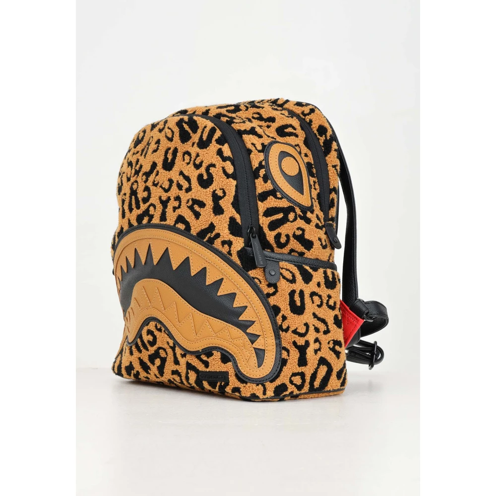 Sprayground Chenille Cheetah Beige Rugzak Beige Dames