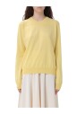 pull-col-rond-jaune-design-minimaliste