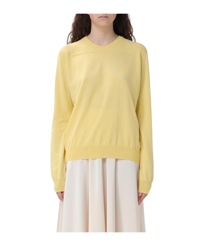 pull-col-rond-jaune-design-minimaliste