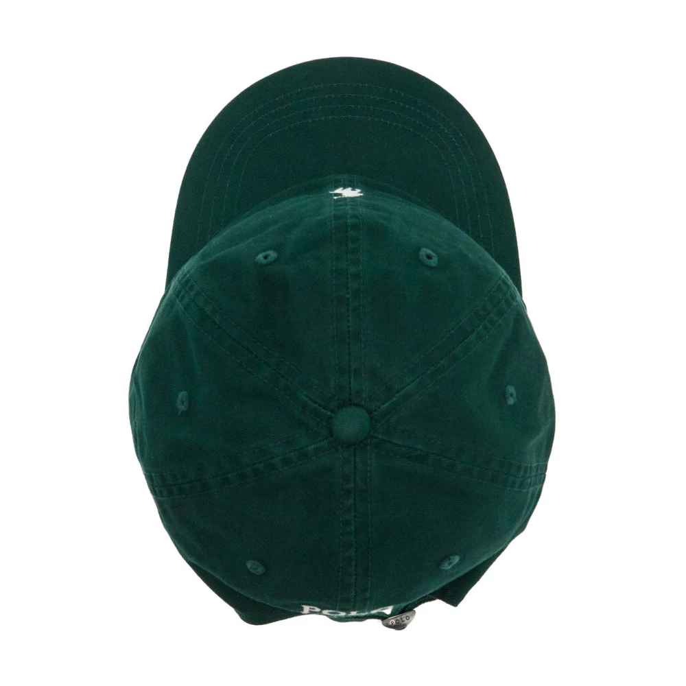 Polo Ralph Lauren Baseball Cap met geborduurd ponylogo Green Dames