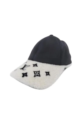 Pre-owned Shearling Visor Cap