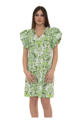 v-neck-mini-dress-with-volant-sleeves