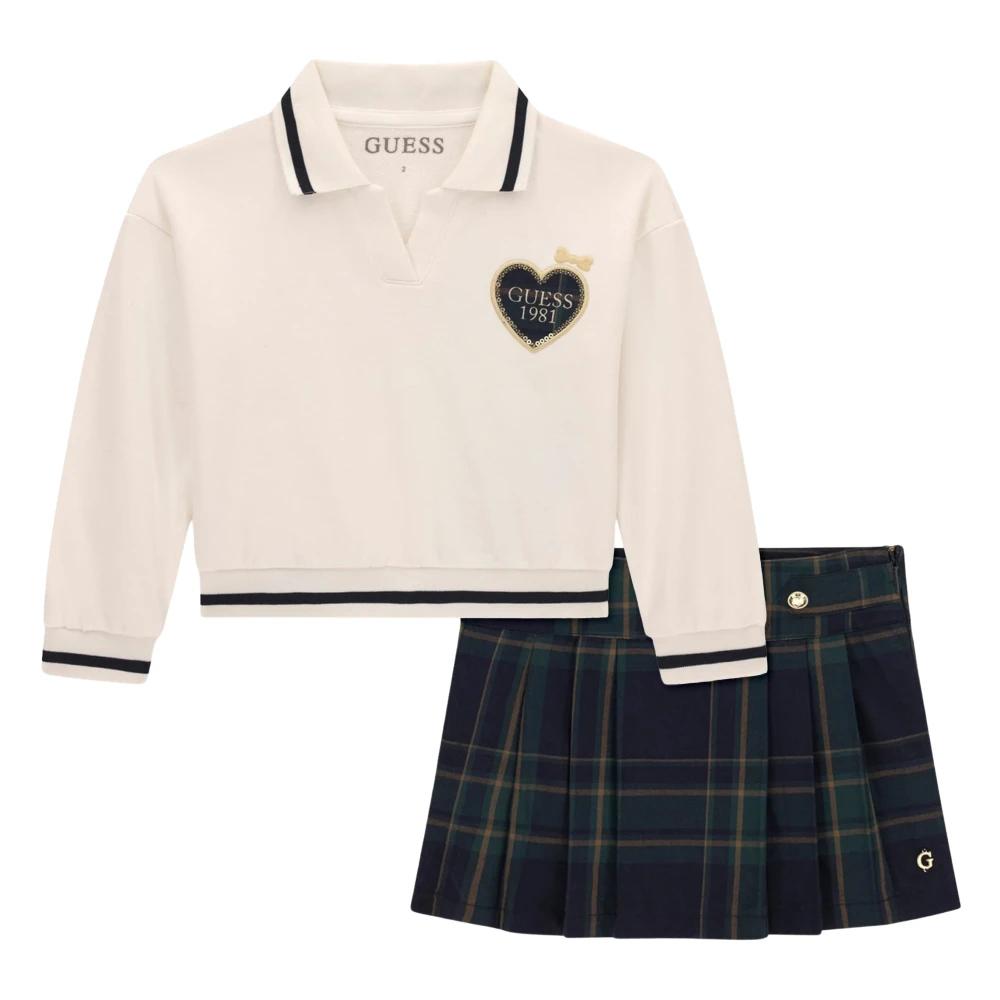 Guess , Kids Sets, Unisex, White, 3 Y, Sweatshirt And Skirt Set