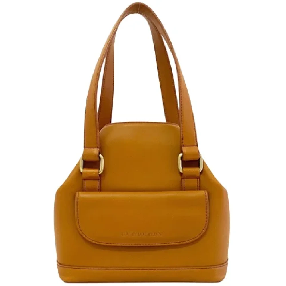 Burberry Vintage Pre-owned Leather shoulder-bags Brown Dames