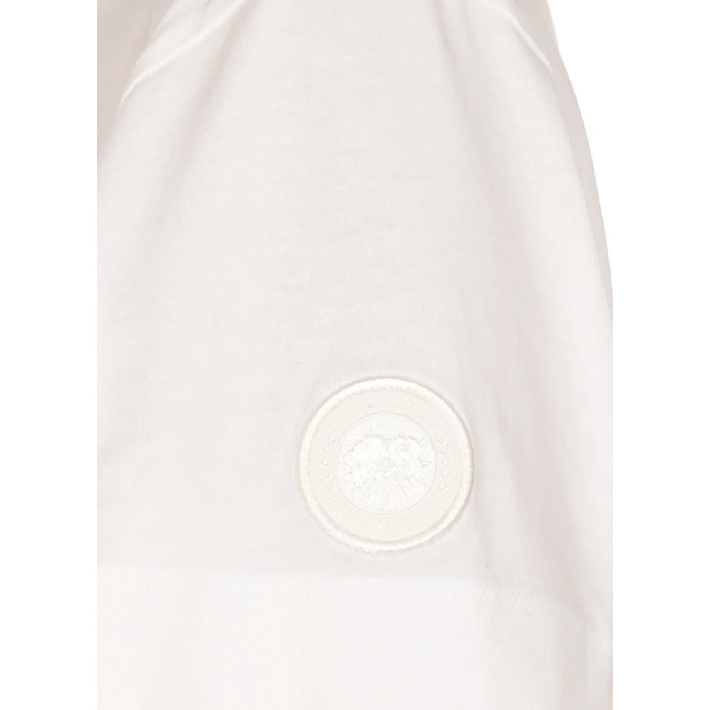 Canada Goose Witte Katoenen T-shirt en Polo White Dames