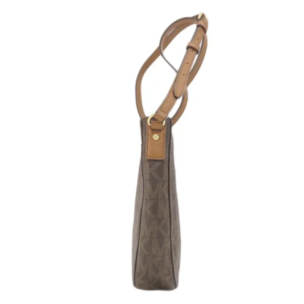 Michael Kors Pre-owned Canvas shoulder-bags Brown Dames