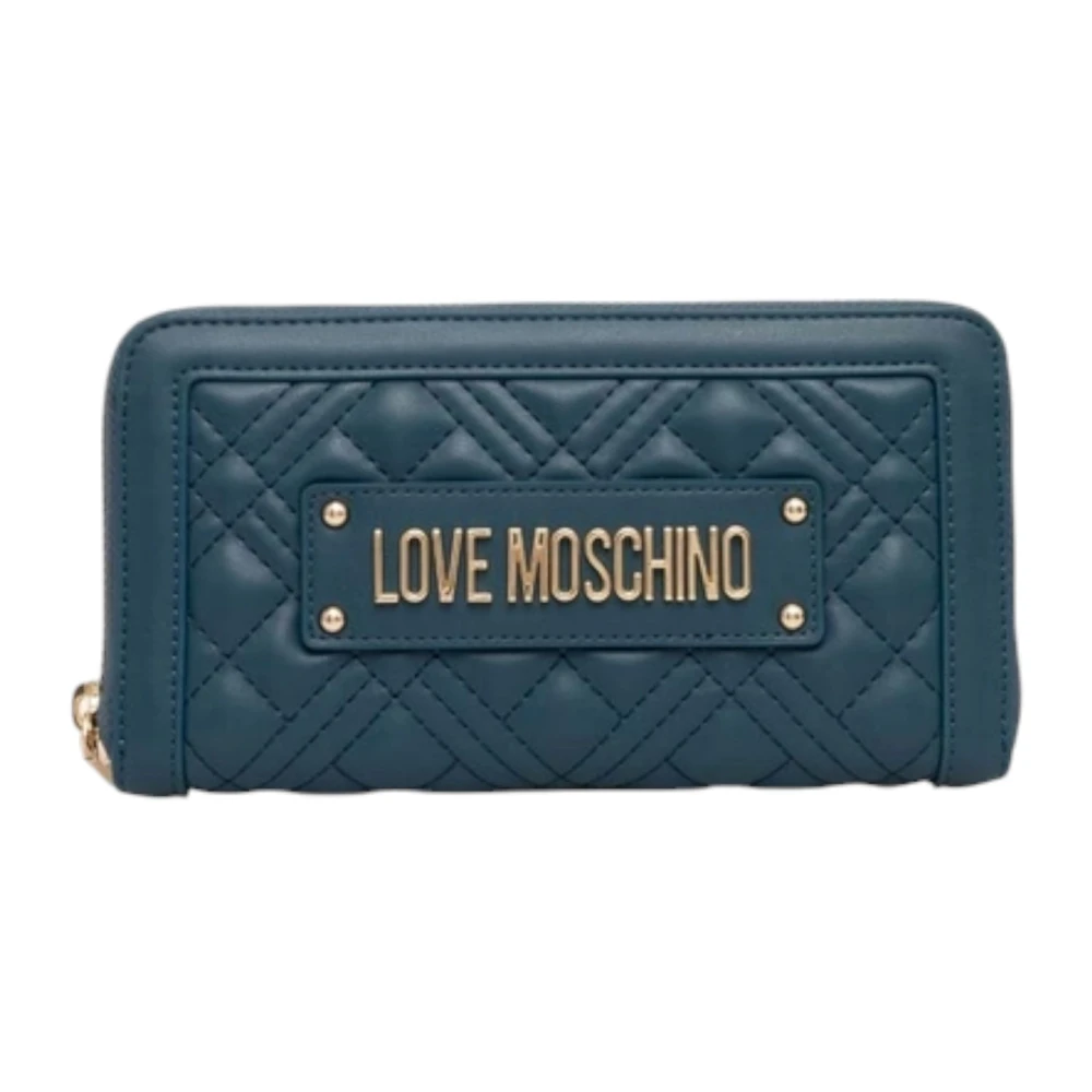 Love Moschino Plånbok med dragkedja Green, Dam