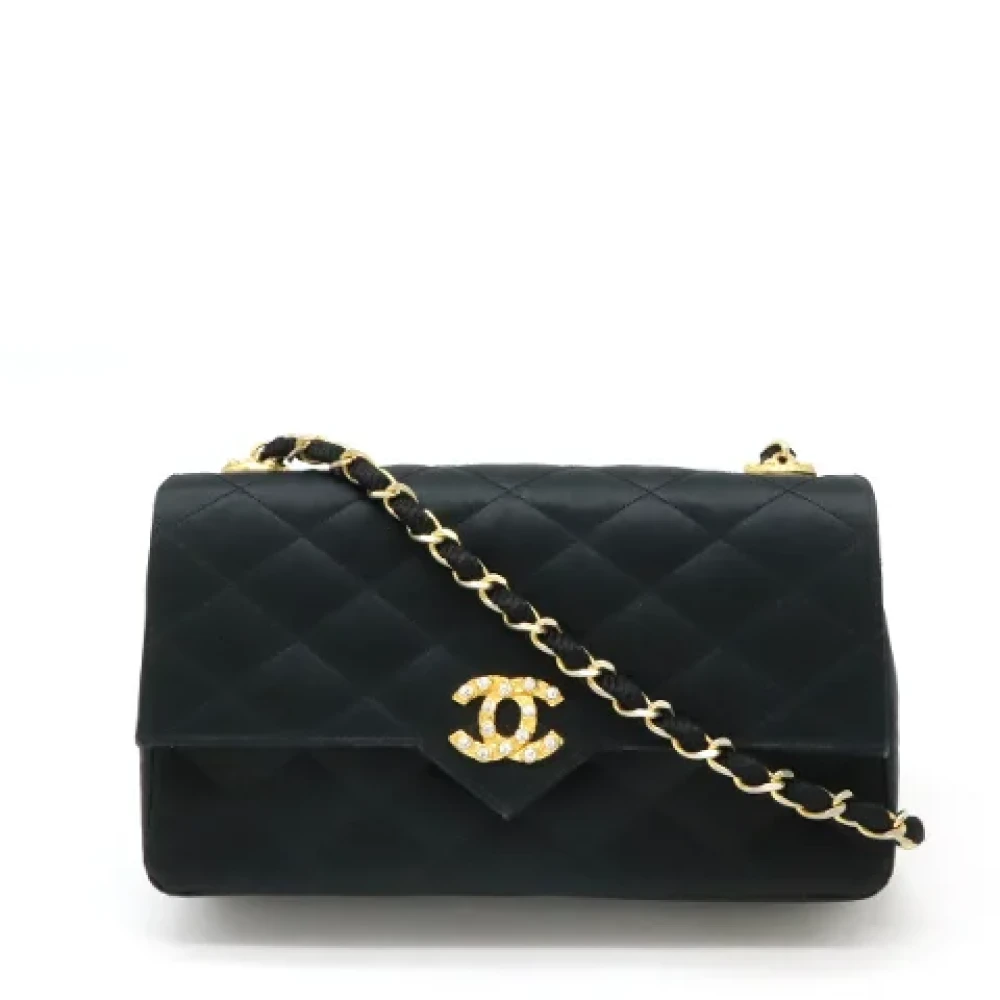 Chanel Vintage Pre-owned Canvas chanel-bags Black Dames
