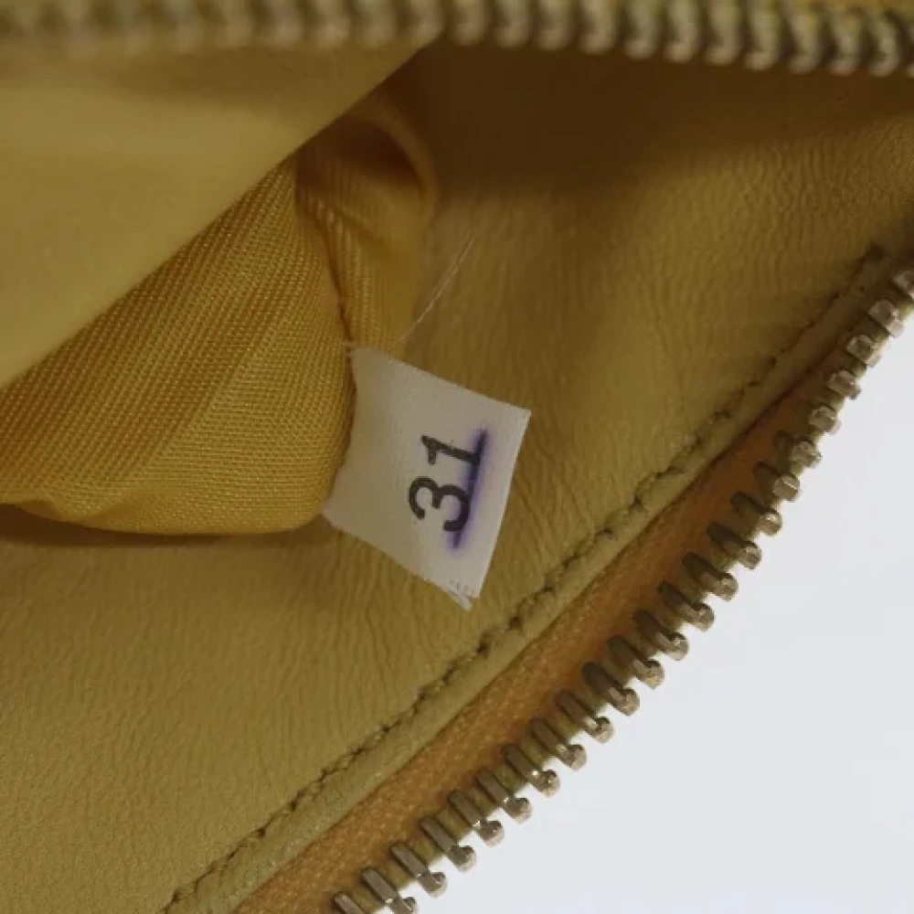 Prada Vintage Pre-owned Nylon pouches Yellow Dames