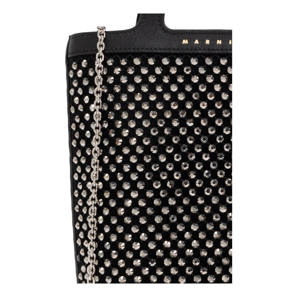 Marni Handtas Tropicalia Nano Black Dames