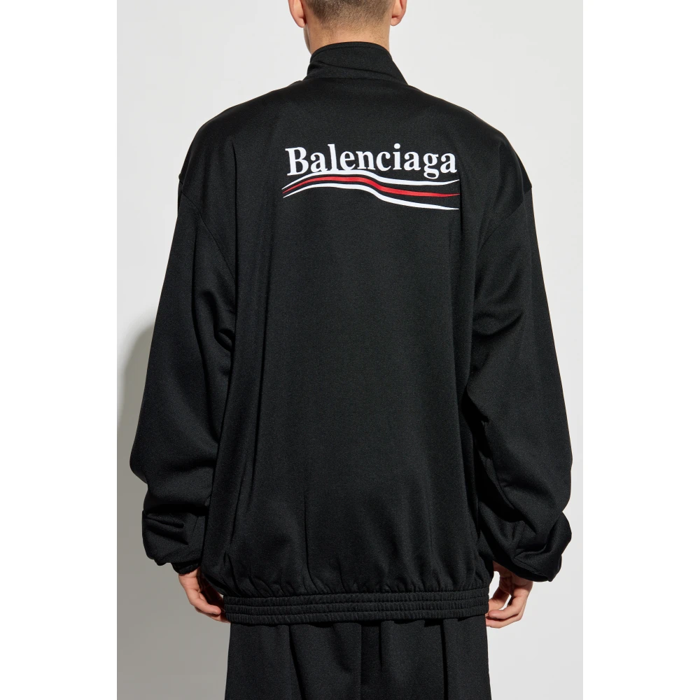 Balenciaga Sweatshirt met logo Black Heren