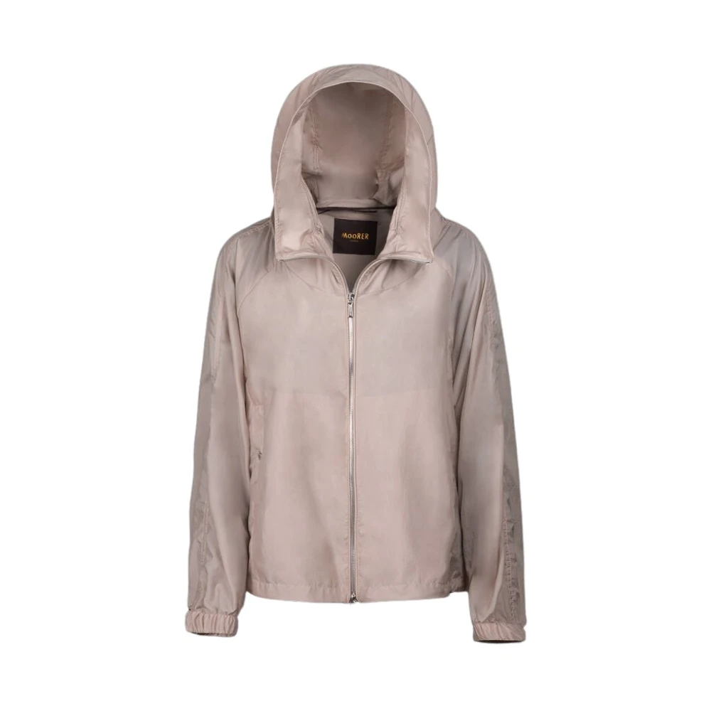 Moorer Women's Beige Light Jackets, S, Lumina Short Jacket