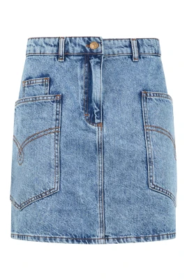Denim jumpsuit med fickor