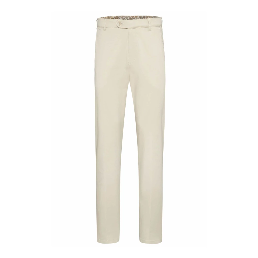 Meyer Slim Fit Katoen Chino Bonn Beige Heren