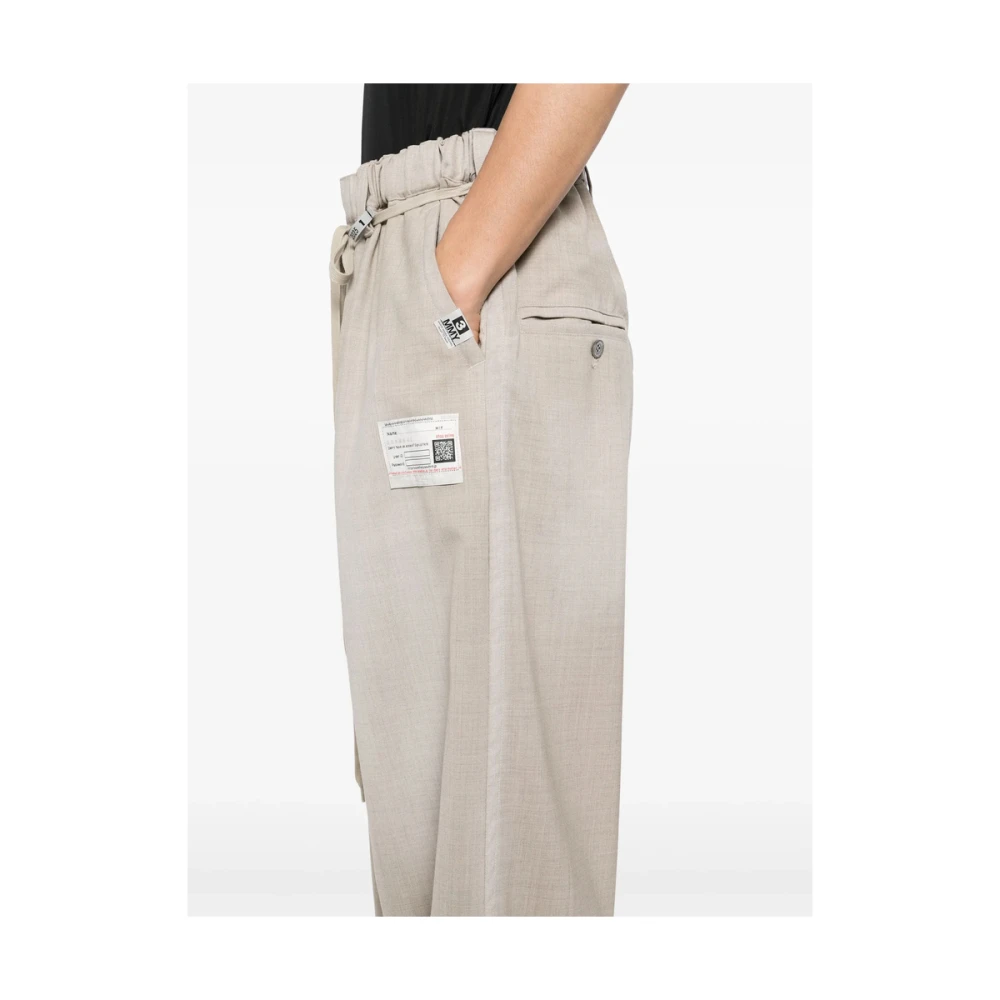 Mihara Yasuhiro Beige Elastische Taillebroek Beige Heren