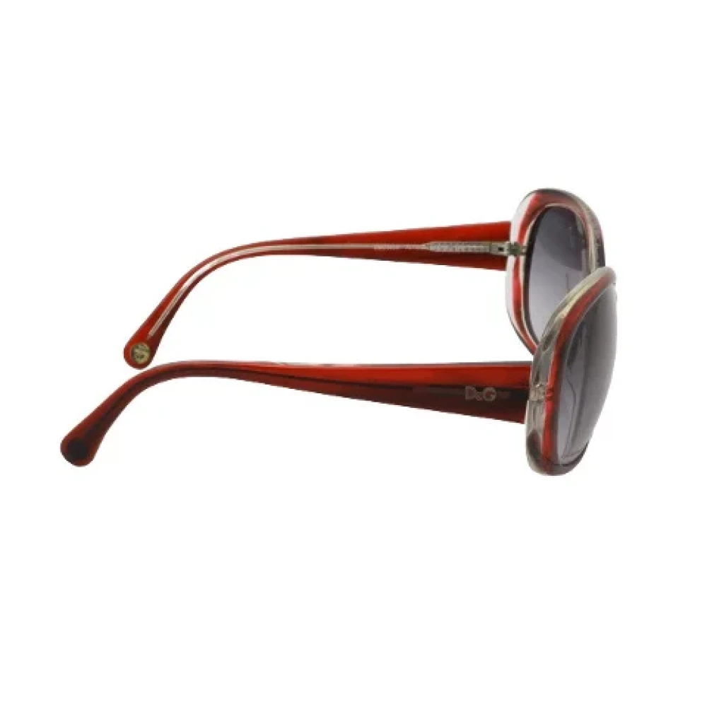 Dolce & Gabbana Pre-owned Plastic sunglasses Red Dames