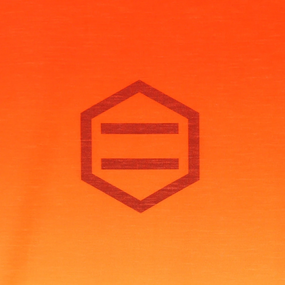 Dolly Noire Gradient Logo T-Shirt Orange Heren