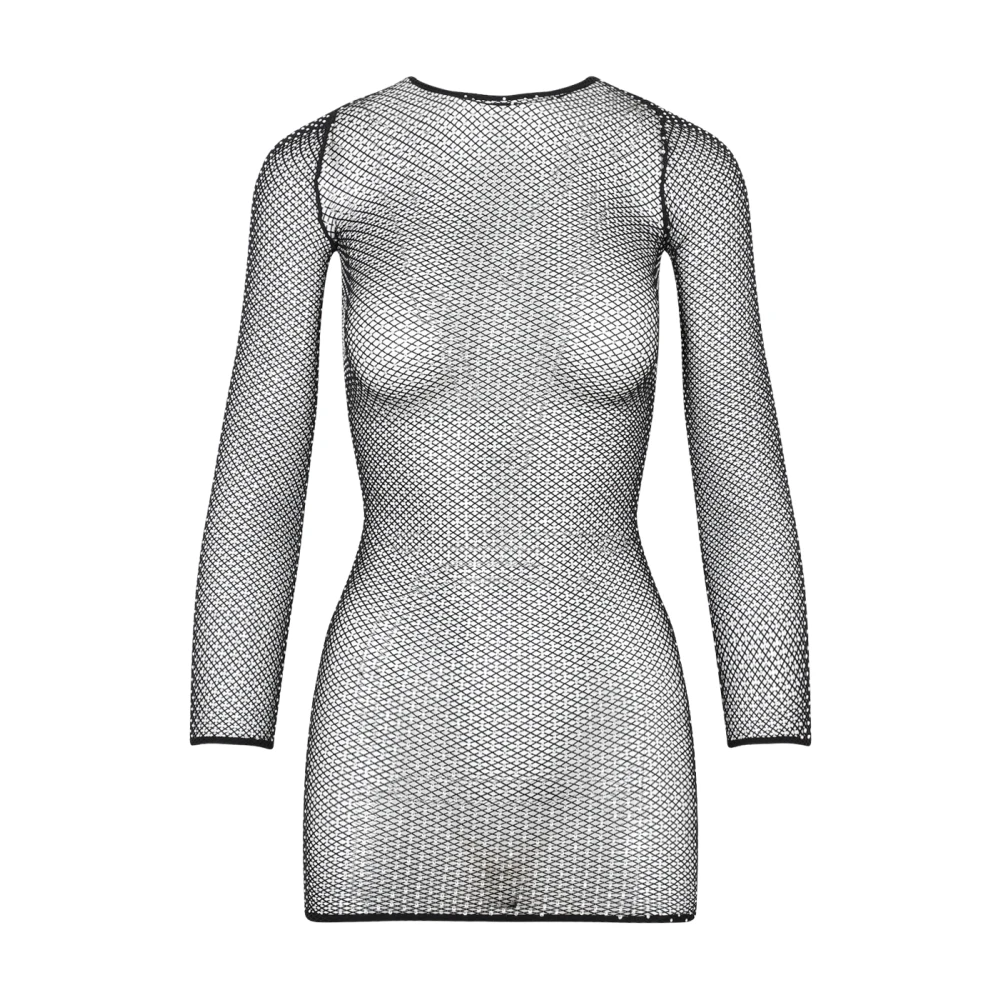 Balenciaga Crystal Mesh Mini Top Black Dames