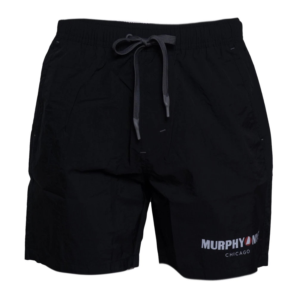 Murphy&Nye Black Beachwear, Male, Xl, Stay Swim Short