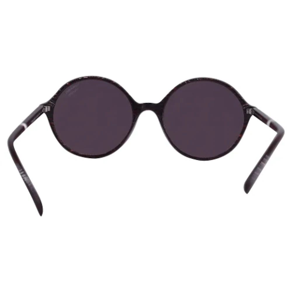 Chanel Vintage Pre-owned Acetate sunglasses Black Dames