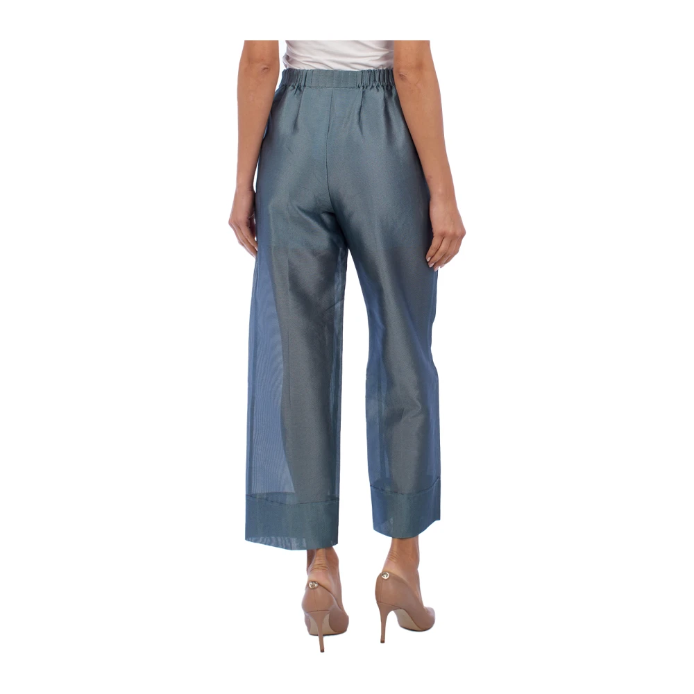 Emporio Armani Stijlvolle Palazzo Broek voor Vrouwen Gray Dames