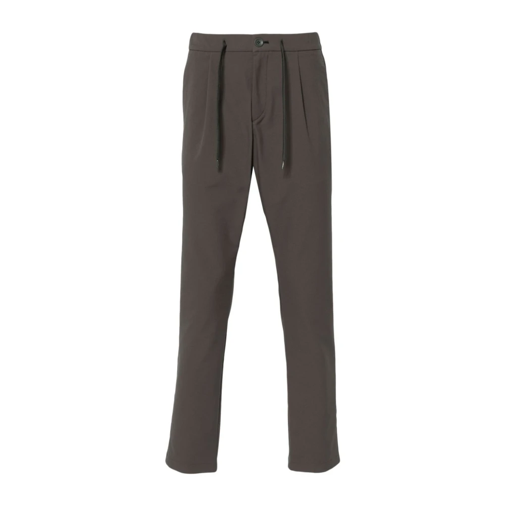 Herno Slim Fit Katoenen Broek Gray Heren