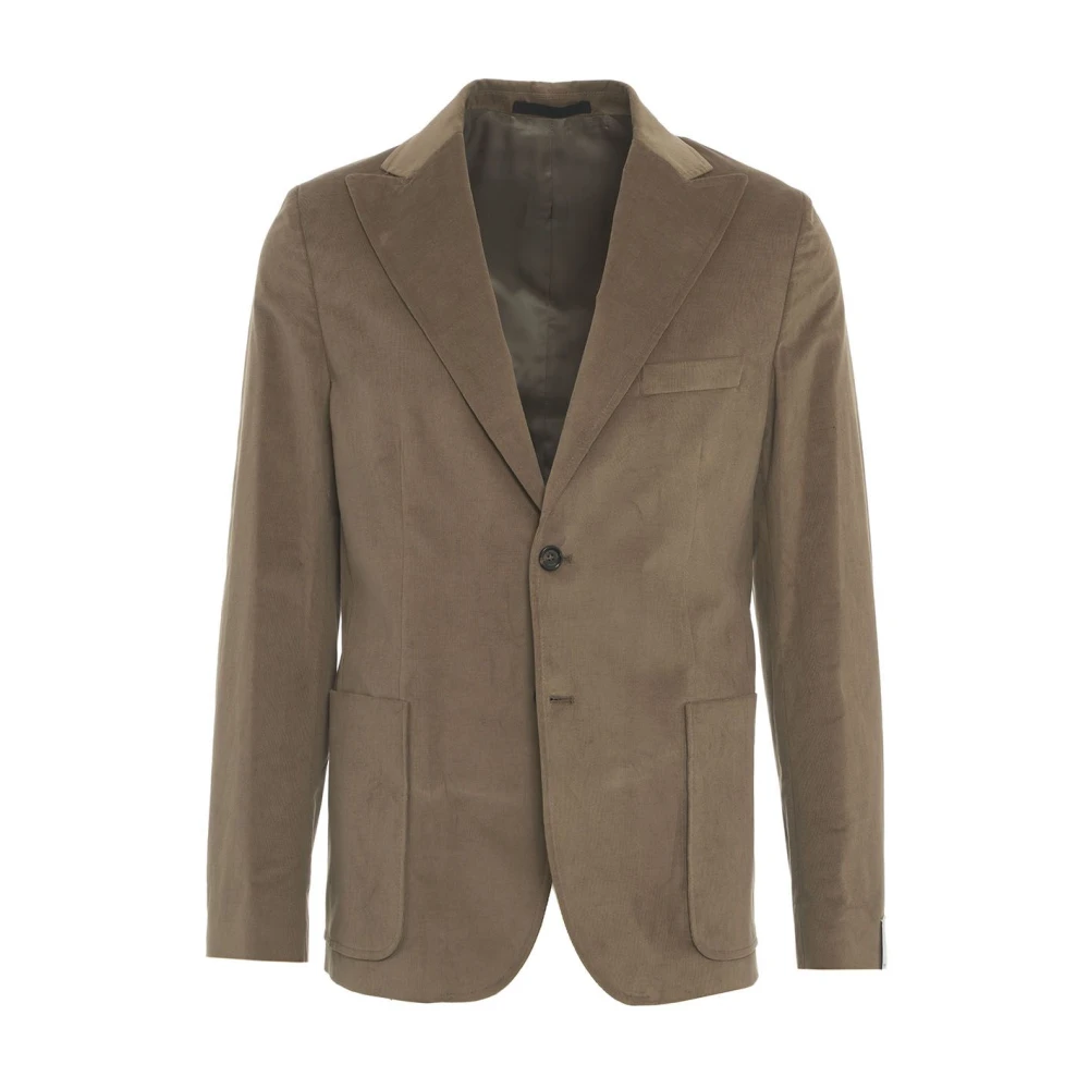 Paolo Pecora Grijze Blazer voor Mannen Aw24 Green Heren